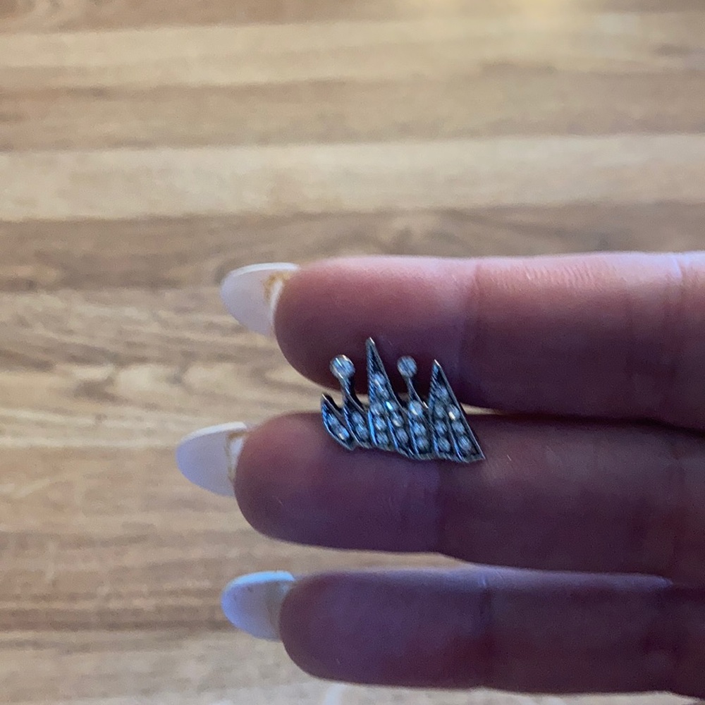 BN. Men’s silver crown 1 earring.